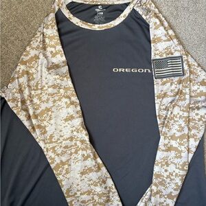 Oregon Ducks Camo Long Sleeve Shirt